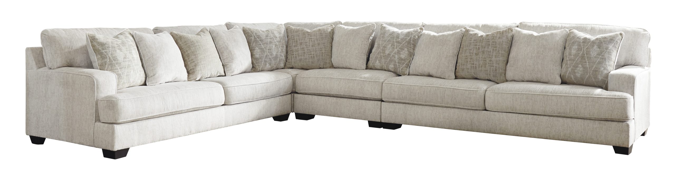 4-Piece Sectional with Scatterback Accent Pillows