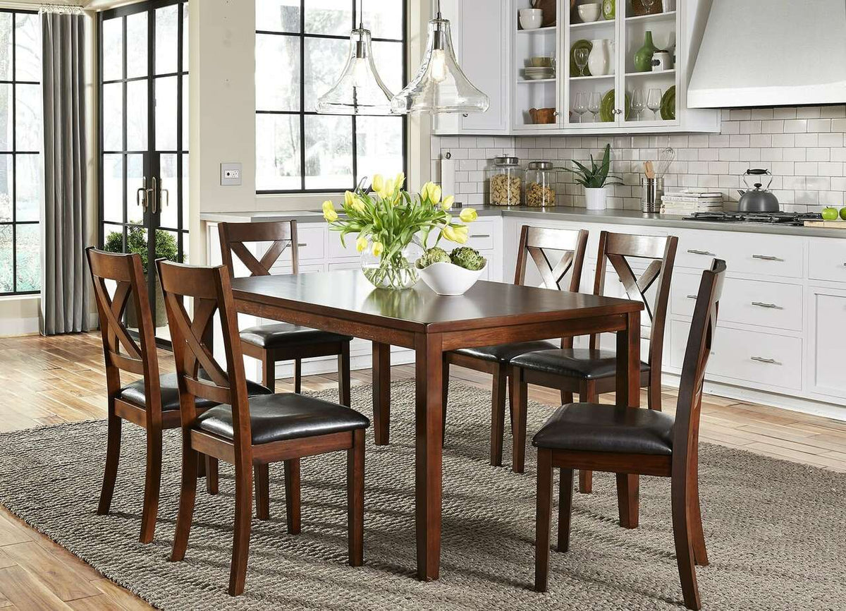 Thornton Russet 7 Piece Rectangular Table Dinette Set by Liberty