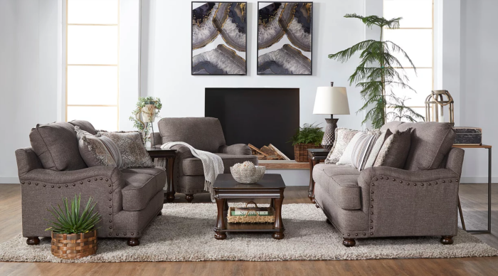 Phineas Driftwood Sofa & Loveseat Set – 2 Pc.