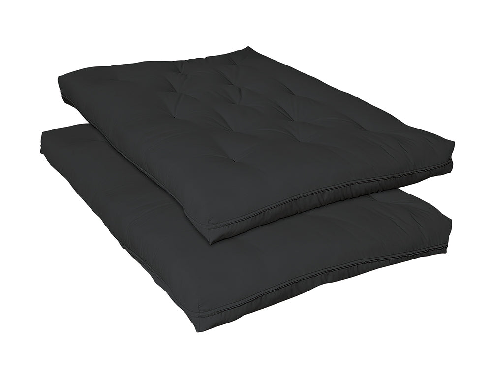 9″ Deluxe Innerspring Futon Pad Black