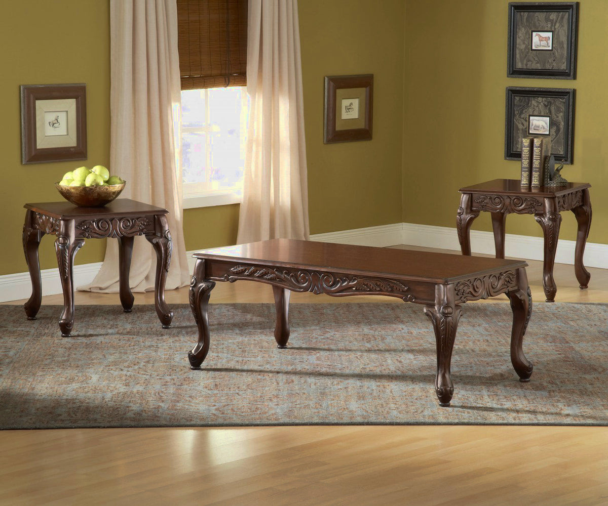 Hughes Walnut 3 Piece Table Set 3177