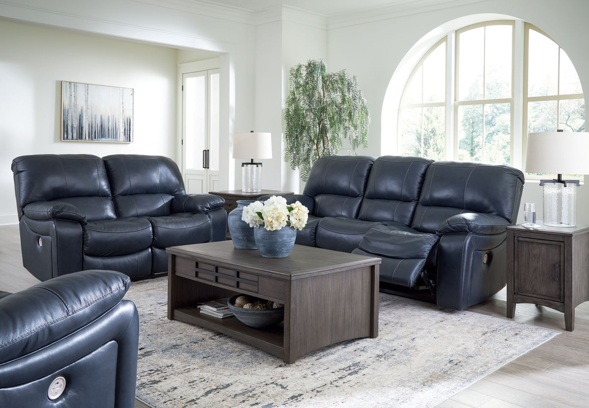 Leesworth – Ocean – 3 Pc. – Power Reclining Sofa, Power Reclining Loveseat, Power Rocker Recliner