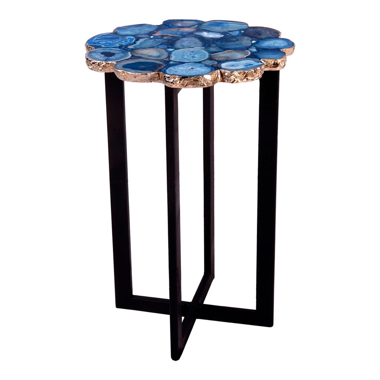 Azul – Agate Accent Table – Blue