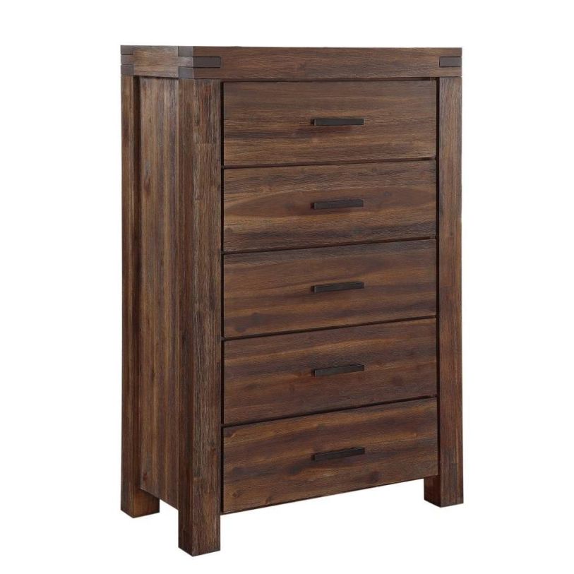 Modus Meadow 5 Drawer Chest in Brick Brown 3F4184 CODE:UNIV20 for 20% Off