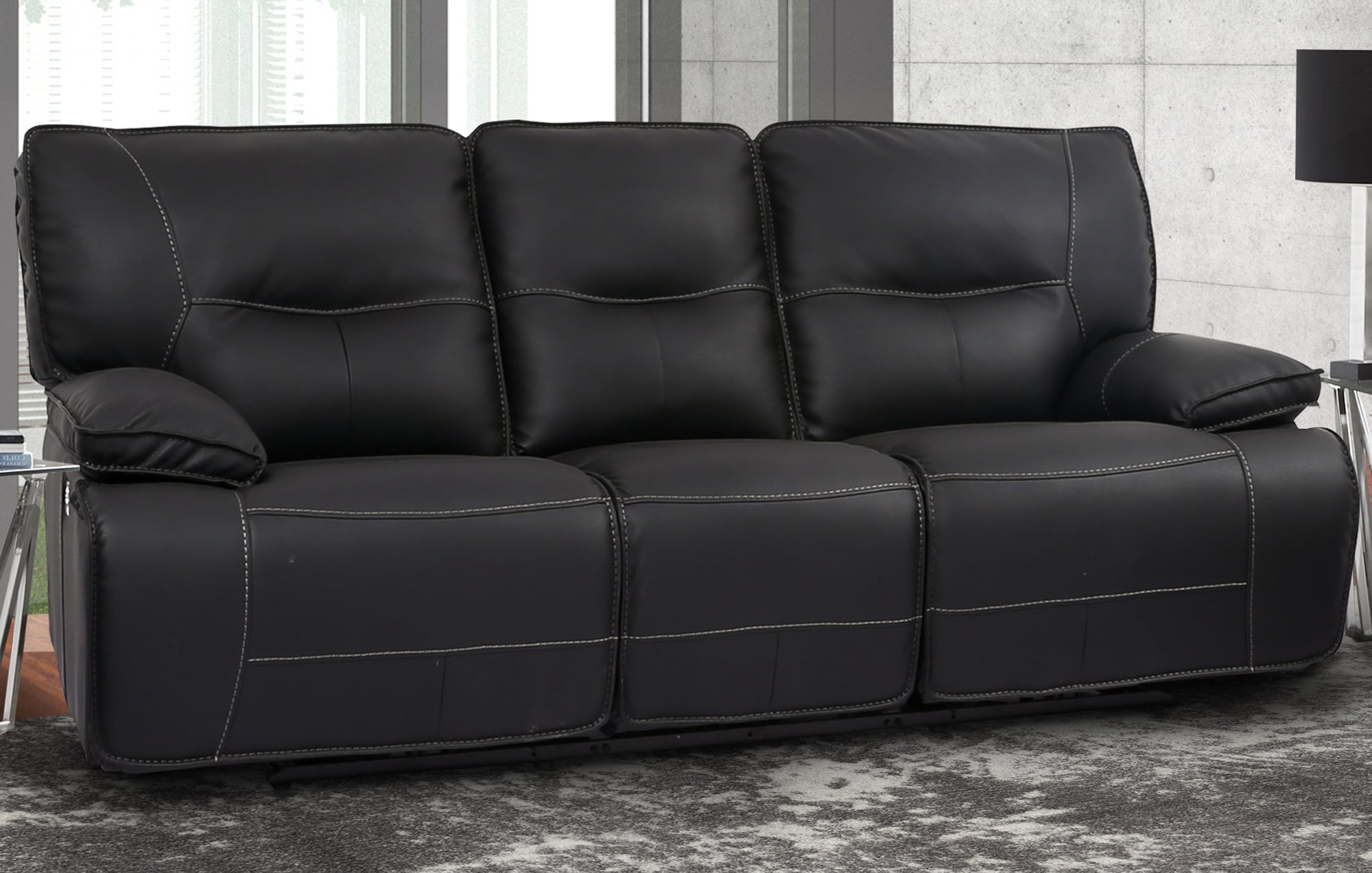 Power Dual Reclining Sofa with Power Headrests and USB Ports