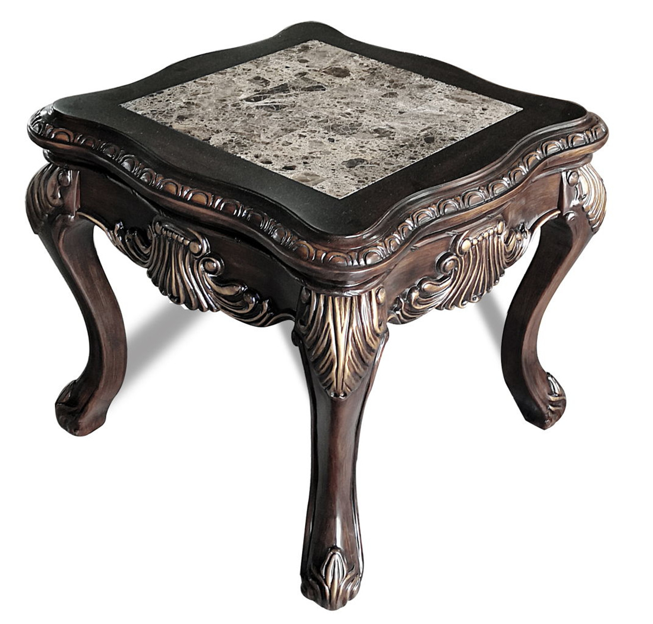 Alexa – End Table – Dark Brown