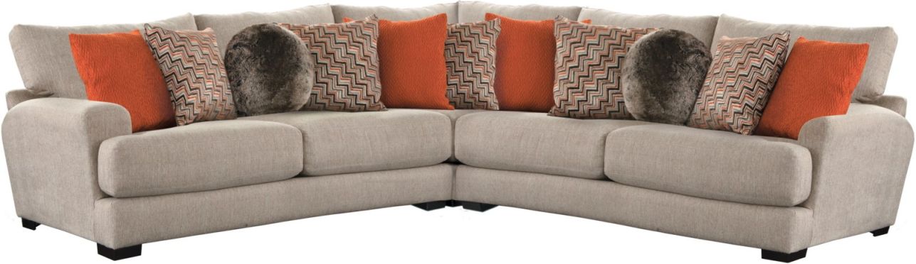 Emma Mason Signature Jenny 2pcs Sectional Living Room Set in Cashew