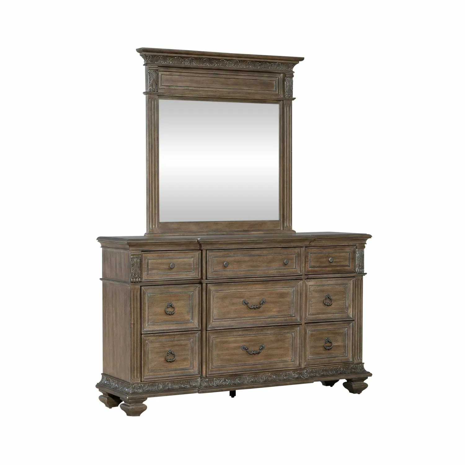 Carlisle Court 9 Drawer Dresser & Mirror