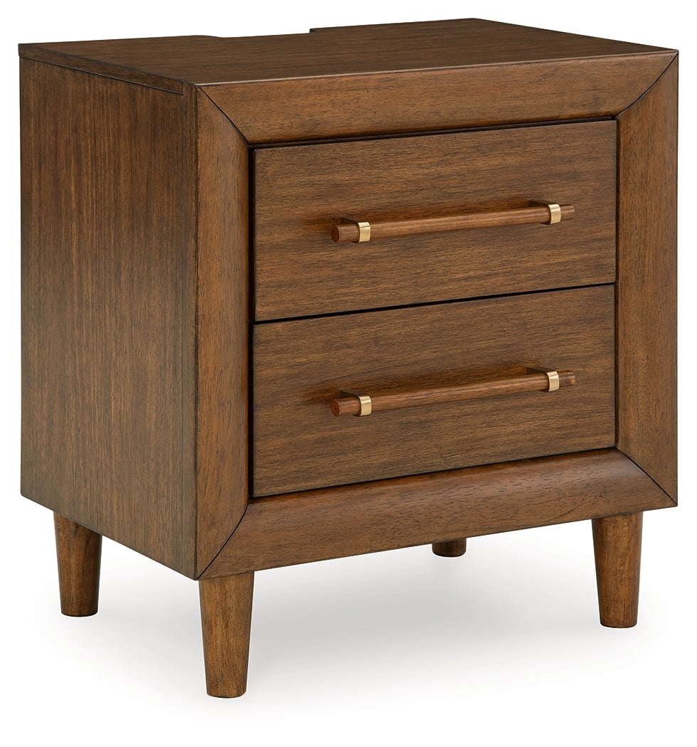 Mid-Century Modern 2-Drawer Nightstand