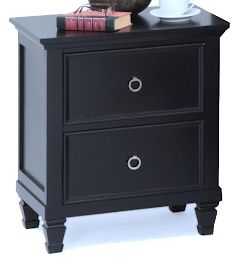 Emma Mason Signature Vine Street Nightstand in Black