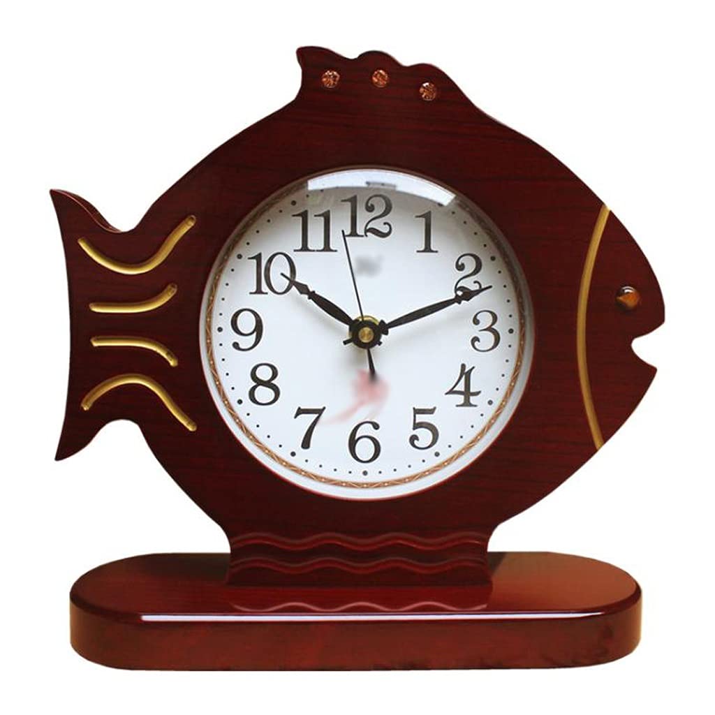 Silent Table Clock Woodren Book Shelf Wine Cabinet Desk Clock