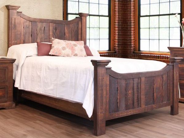 IFD Madeira King Platform Bed in Rich Brown