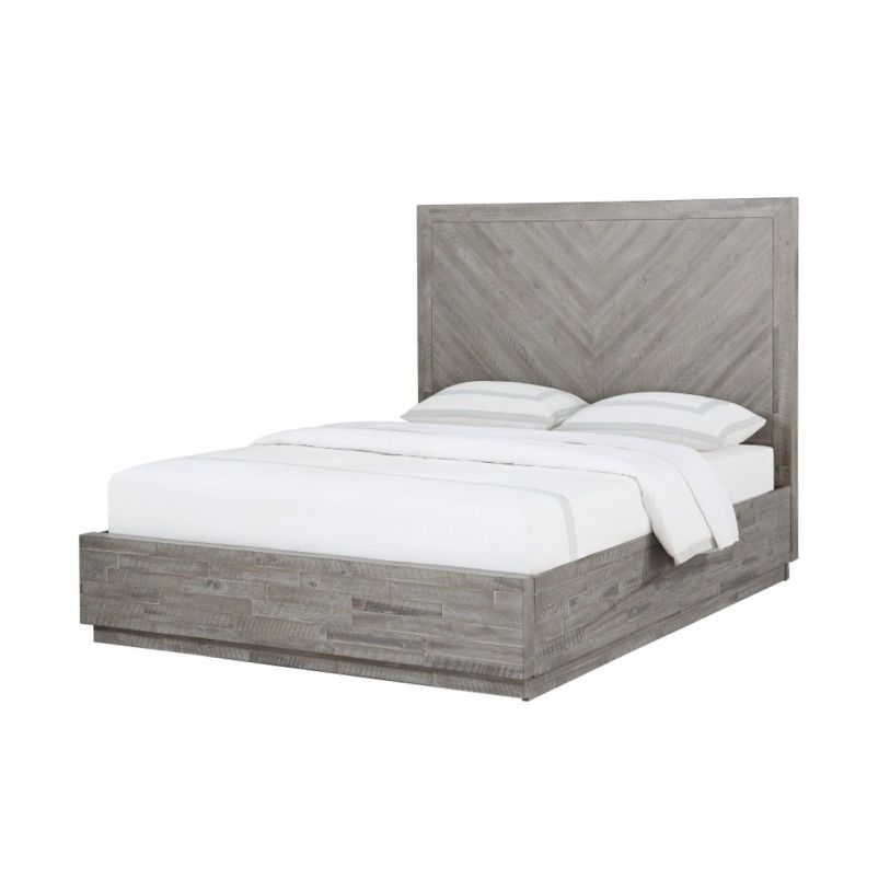 Modus Furniture Alexandra King Platform Bed in Rustic Latte 5RS3H7 CODE:UNIV20 for 20% Off