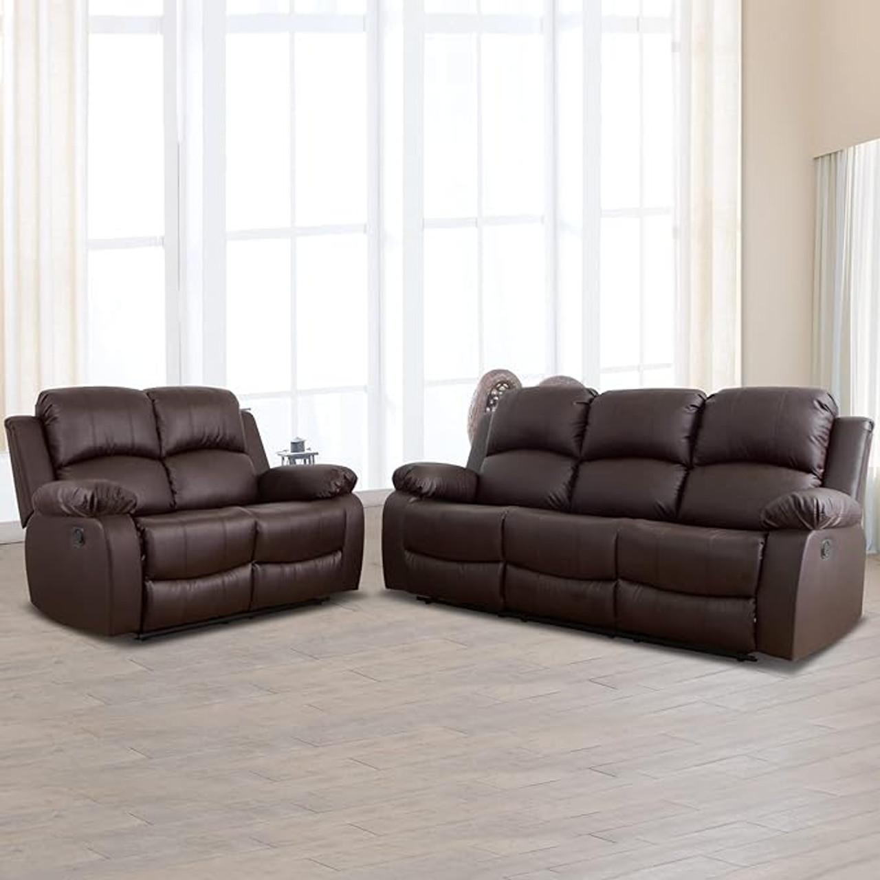 3 Piece Luxury Recliner Sofa Living Room Set