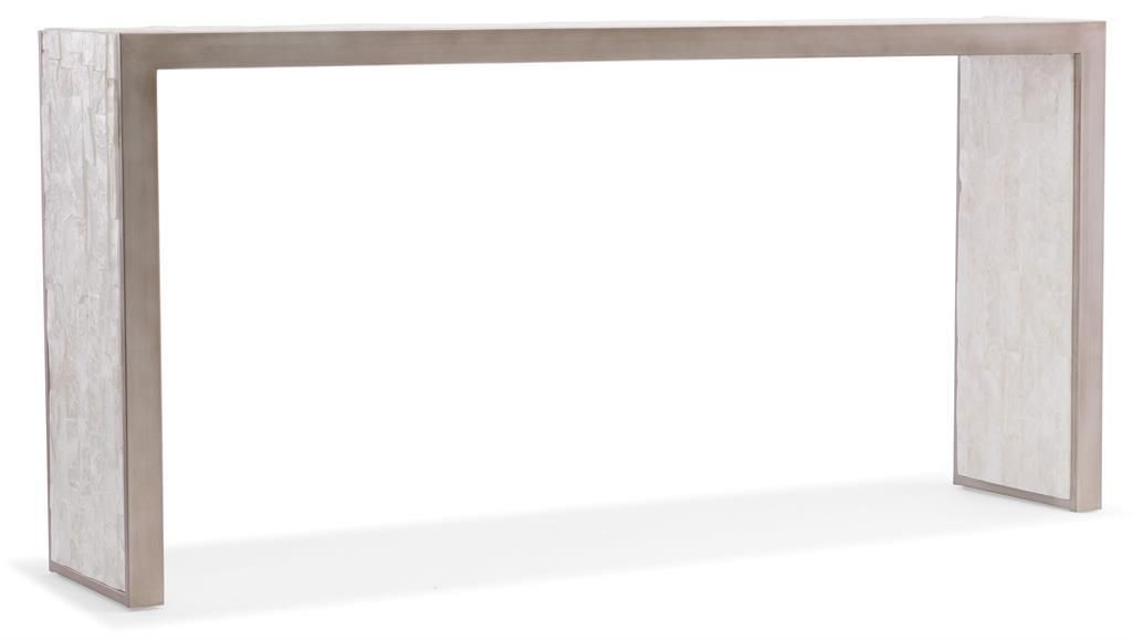 Hooker Furniture Melange Emma Console Table in Whites/Creams/Beiges 638-85302-MULTI