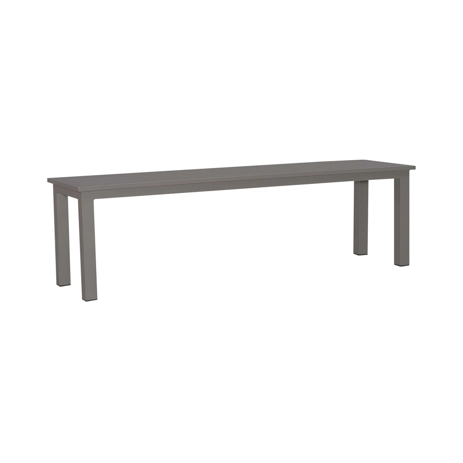 Plantation Key Outdoor Dining Bench – Granite