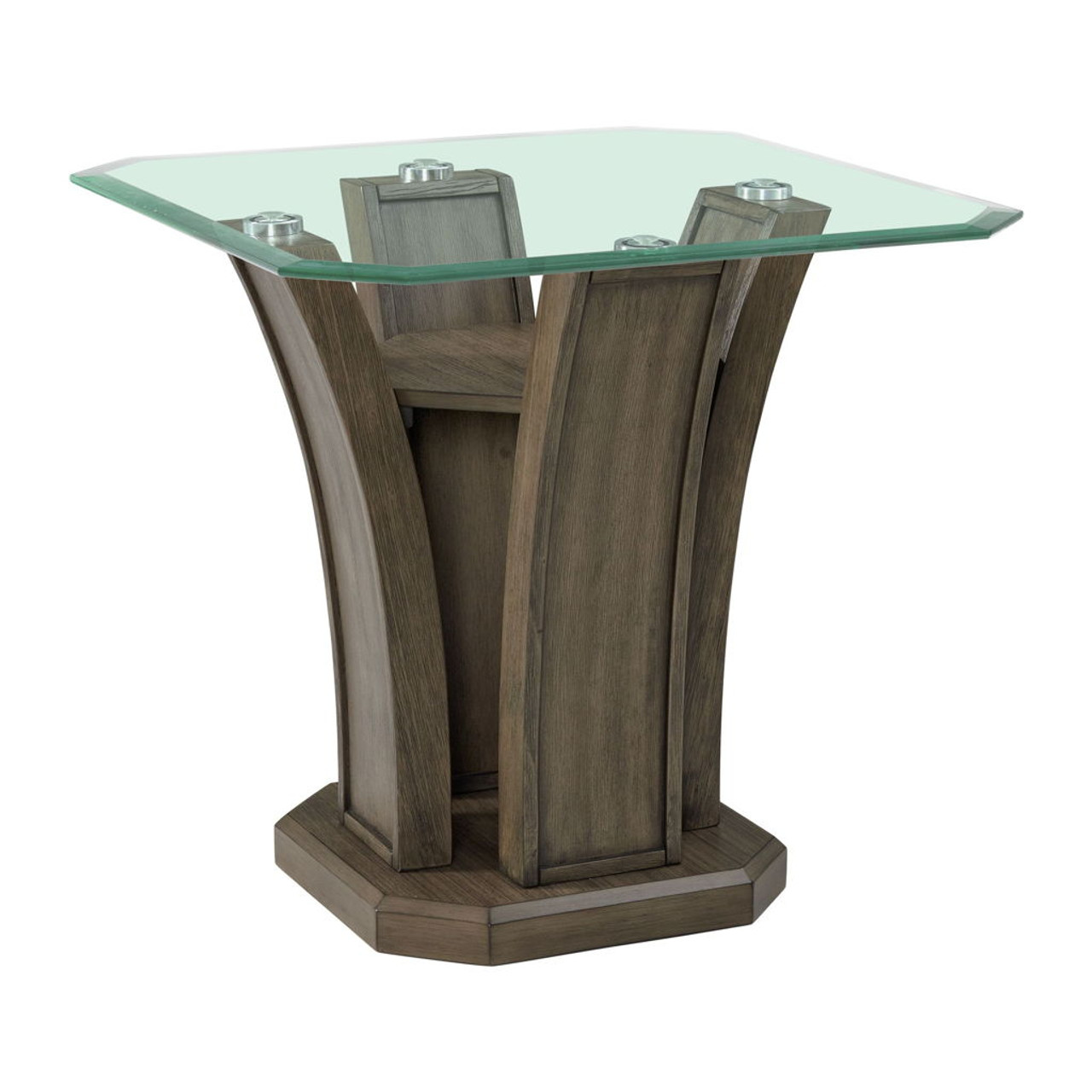 Dapper – Square End Table – Grey