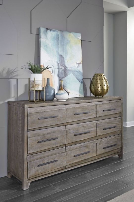 Modus Hearst 9 Drawer Dresser in Sahara Tan 6VF382 CODE:UNIV20 for 20% Off