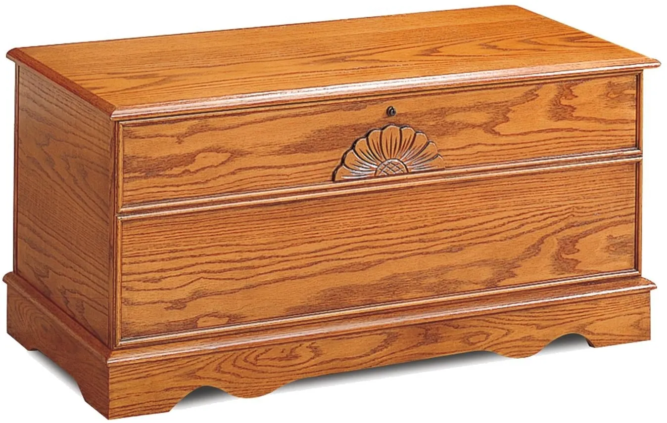 Paula Rectangular Cedar Chest Honey