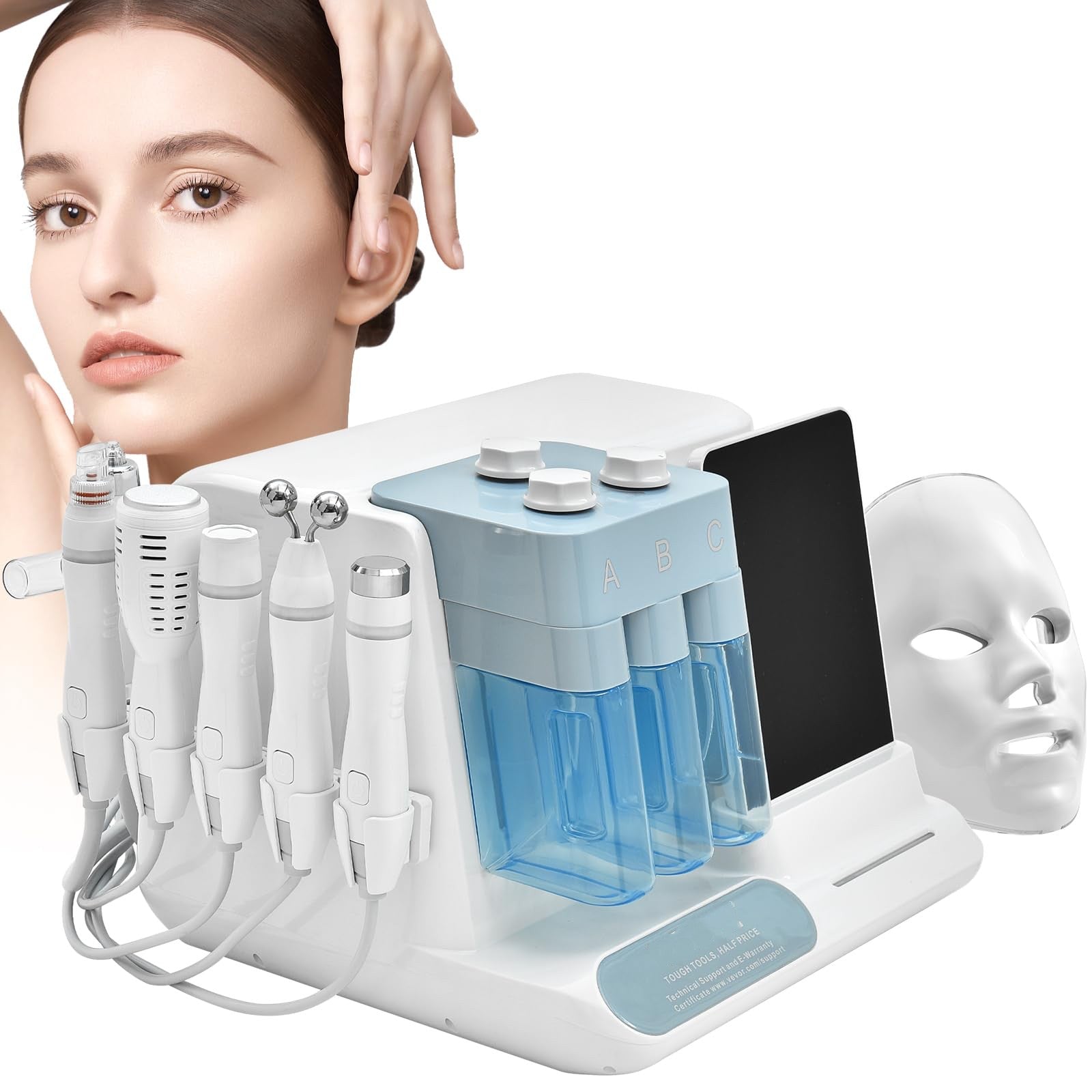 Professional Hydrafacial Machine, 8-in-1 Multifunctional Facial Machines with 8in Touch Screen