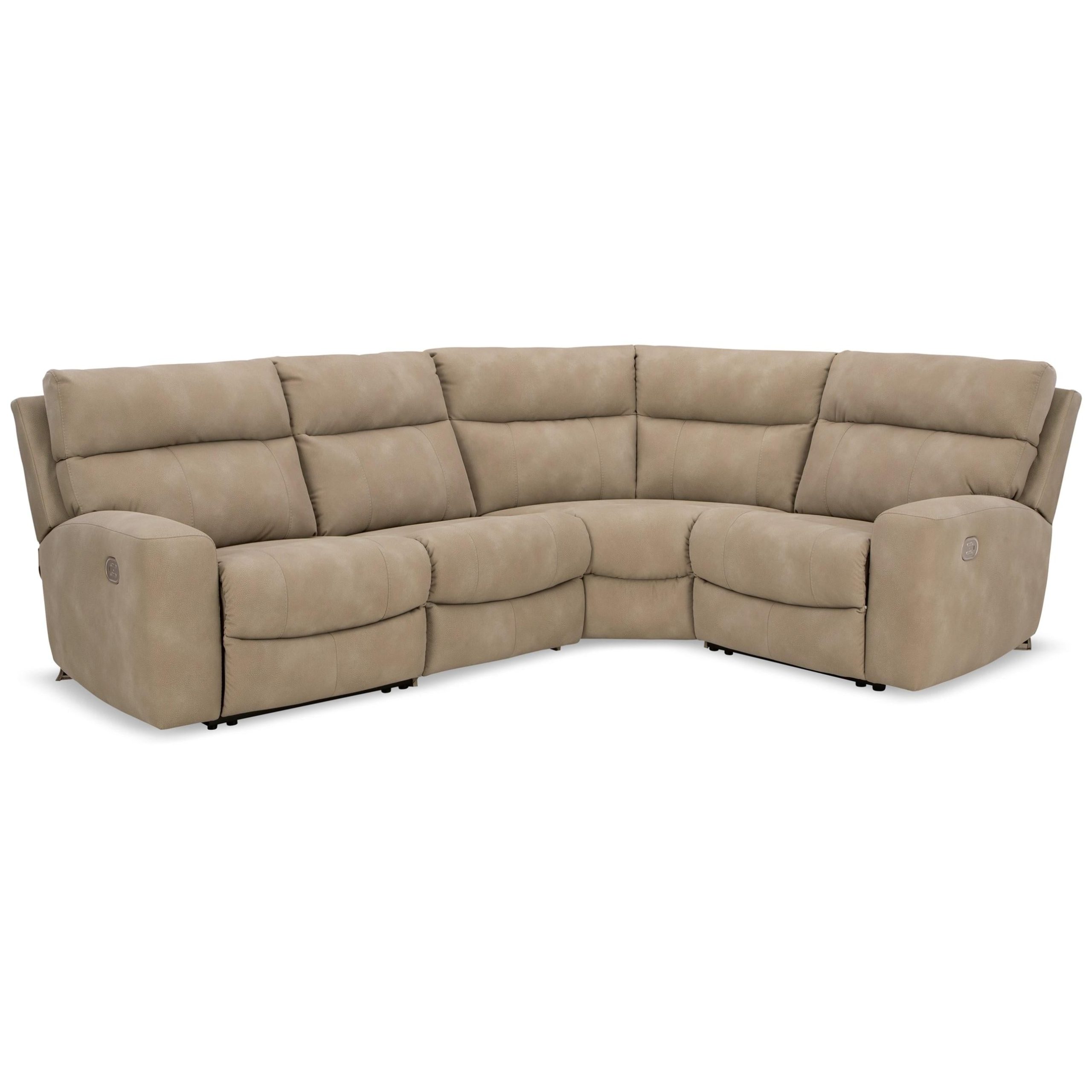 Signature Design by Ashley Next-Gen DuraPella Power Reclining Leather Look 4 pc Sectional 6100458/6100446/6100477/6100462