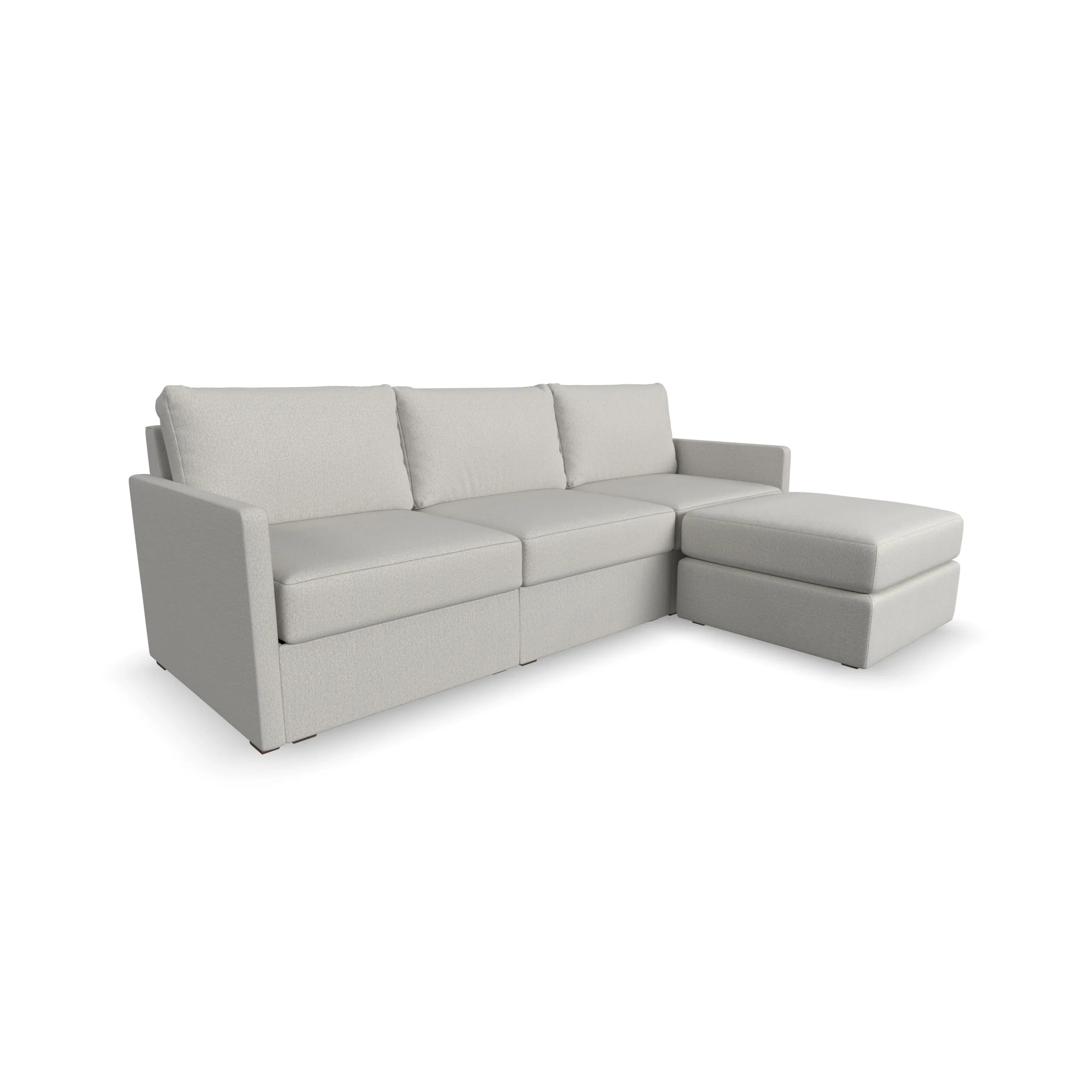 Flex Sofa with Narrow Arm and Ottoman