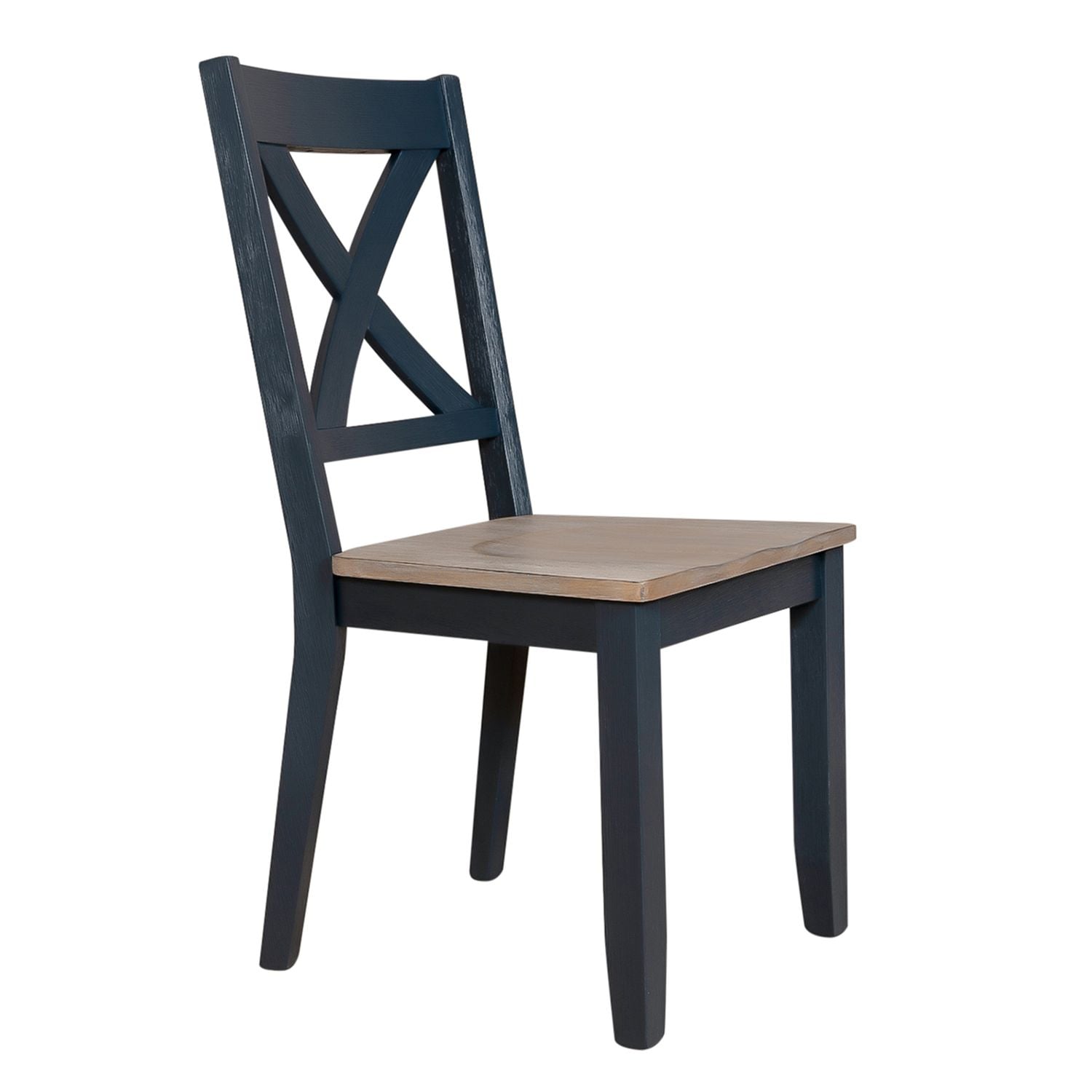 Modern Farmhouse X-Back Side Chair – Navy