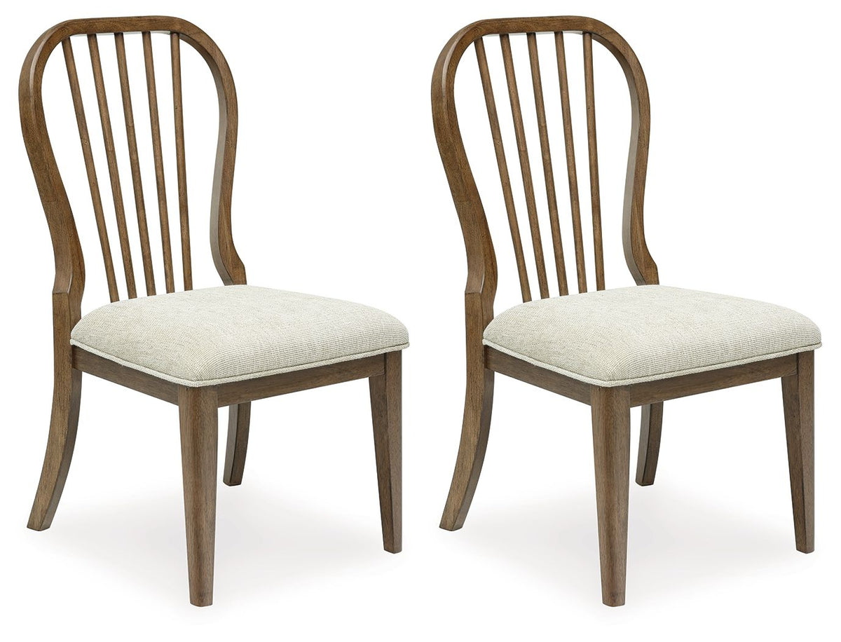 Sturlayne – Brown – Dining Upholstered Side Chair (Set of 2) – Spindleback