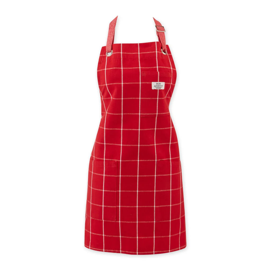 DII Apron: Windowpane, Red Cider