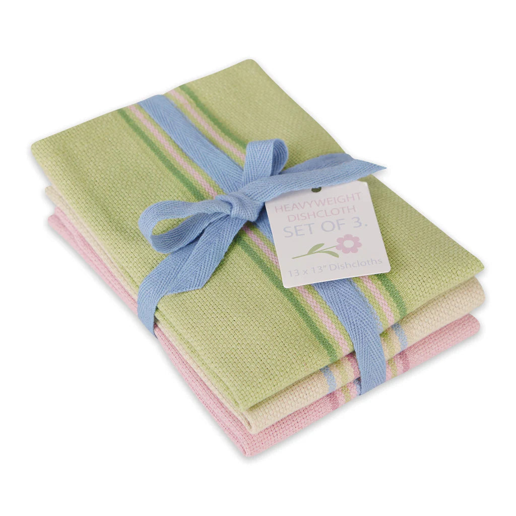 DII Heavyweight Dishcloths (Set of 3): Easter Basket