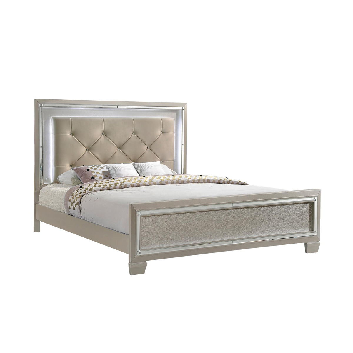 Platinum King Panel Bed