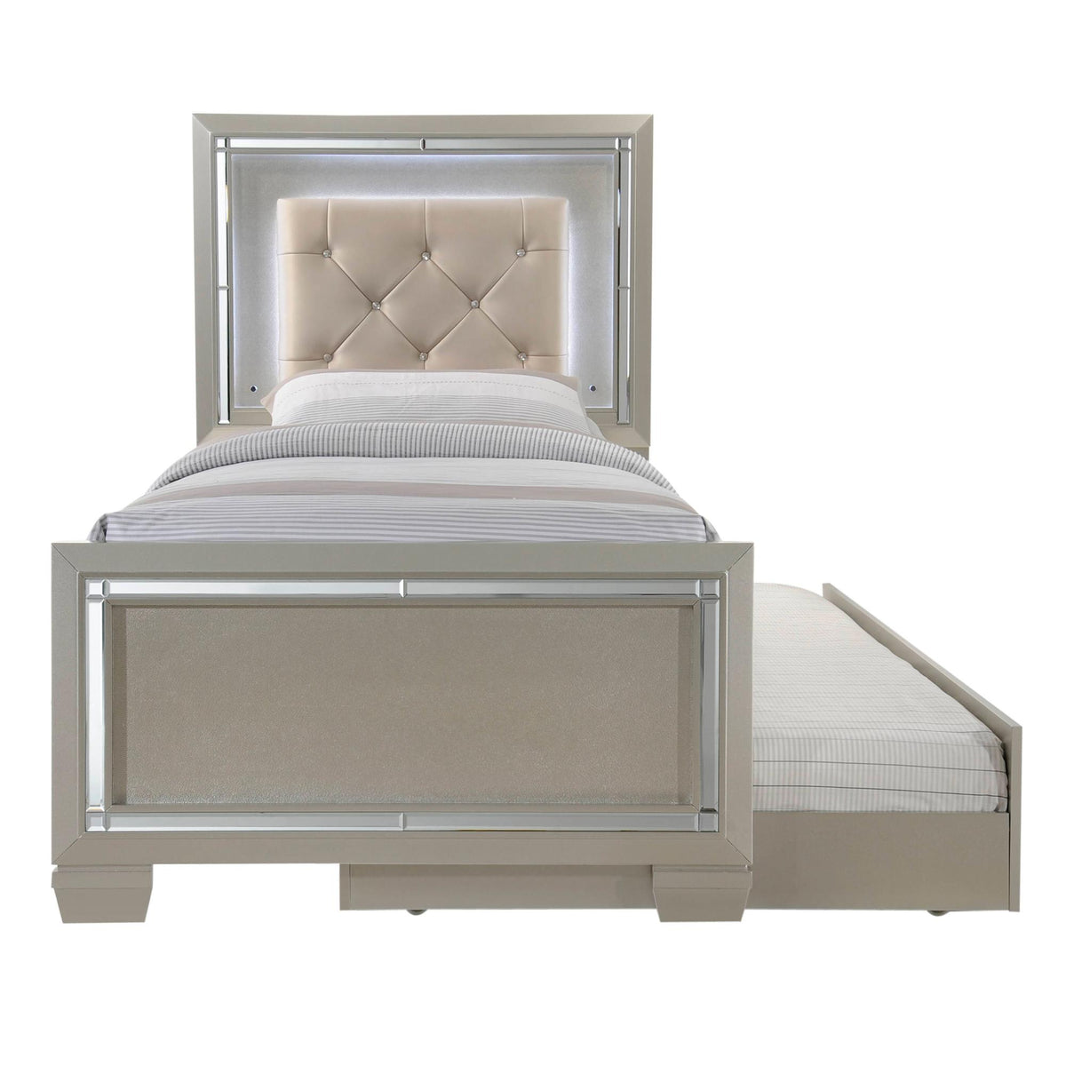 Platinum Youth Twin Platform Bed w/ Trundle