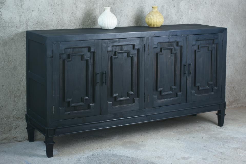 Bainbridge Credenza 4Doors
Sunken Mouldings 72×18.1×38.2″H 183x46x97cm Indigo