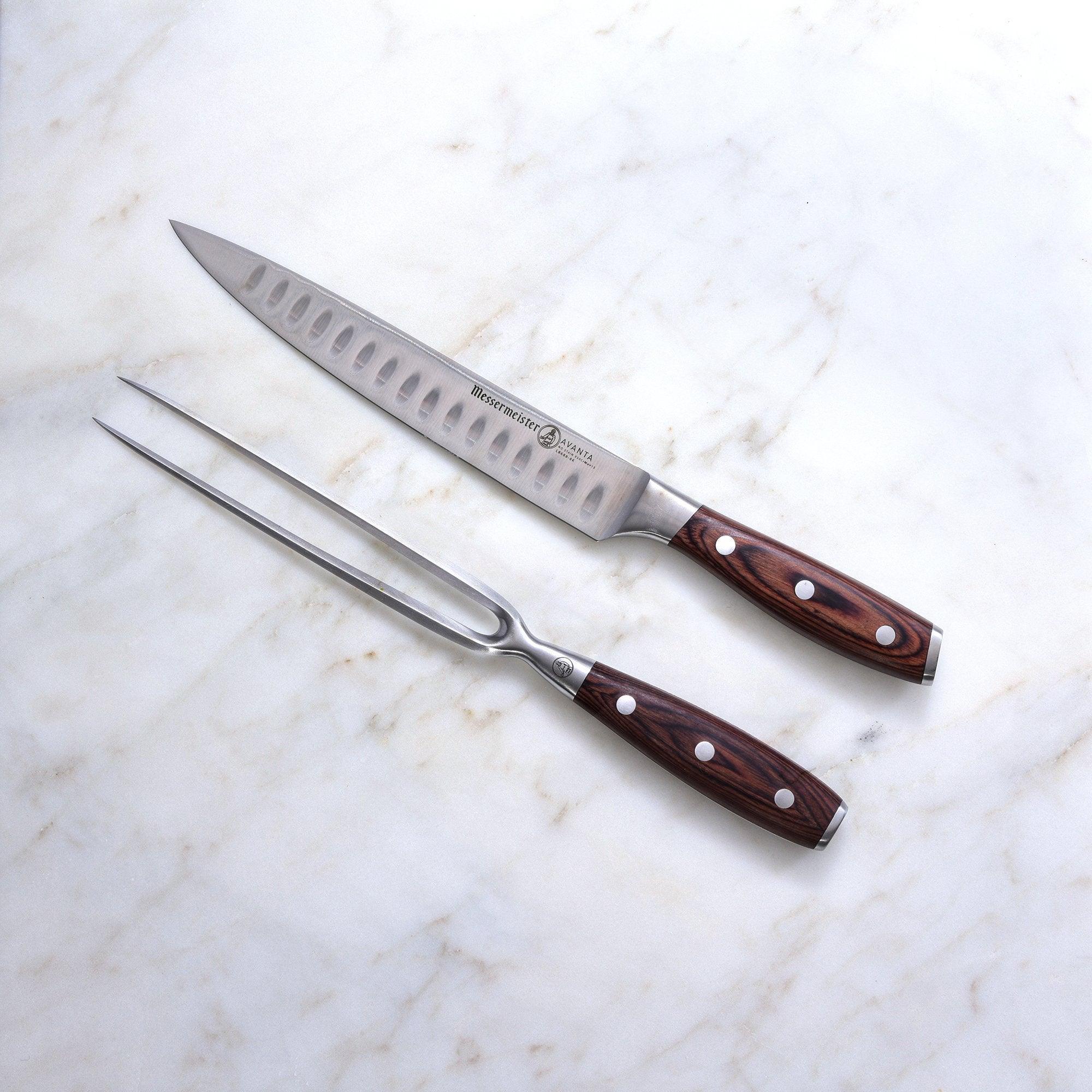 Messermeister Avanta Carving Set: Pakkawood