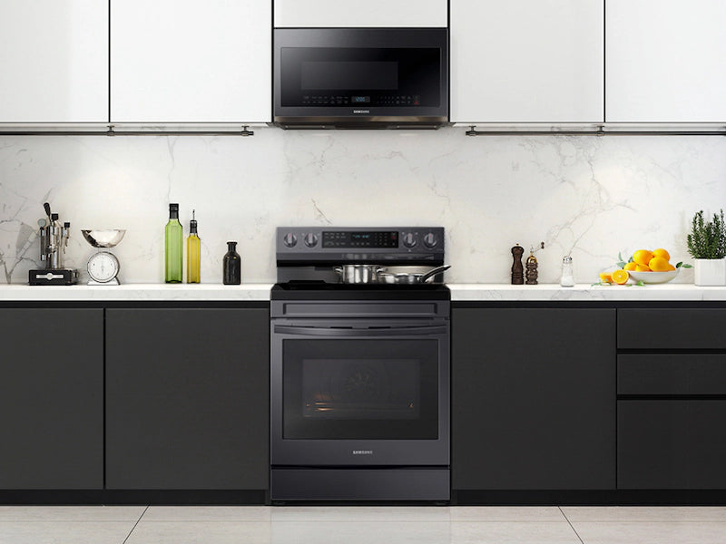 6.3 cu. ft. Smart Freestanding Electric Range with No-Preheat Air Fry, Convection+ & Griddle in Black Stainless Steel