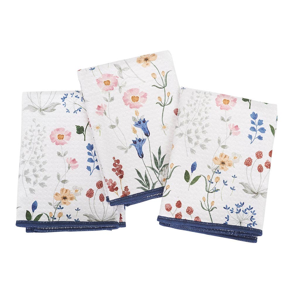 Once Again Home Mighty Mini Towel (Set of 3): Serenity Floral