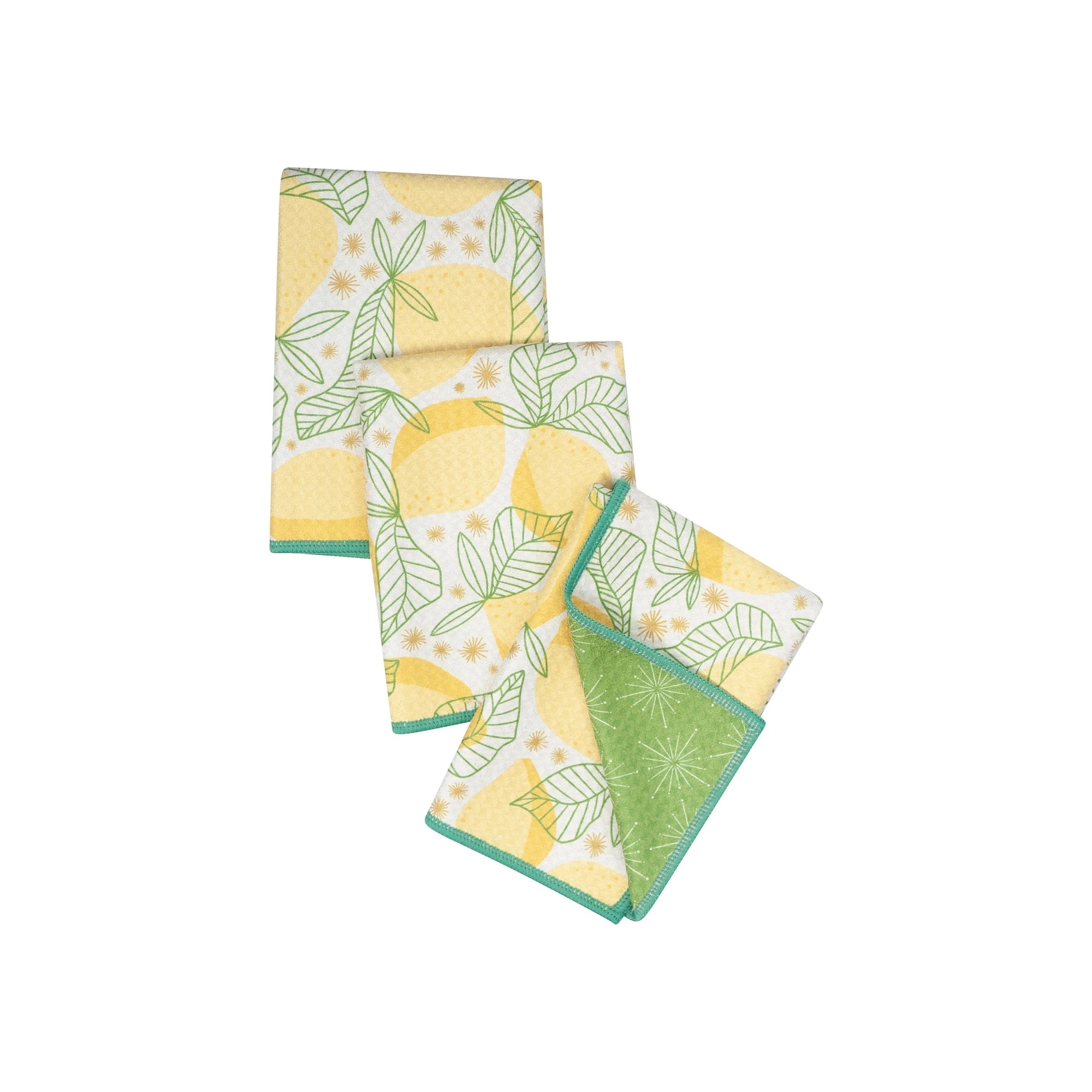 Once Again Home Mighty Mini Towels (Set of 3): RJW Lemon Sparkle