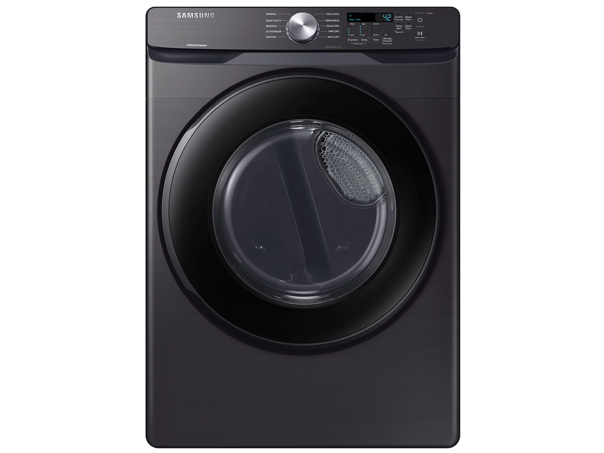 7.5 cu. ft. Electric Dryer with Sensor Dry in Brushed Black