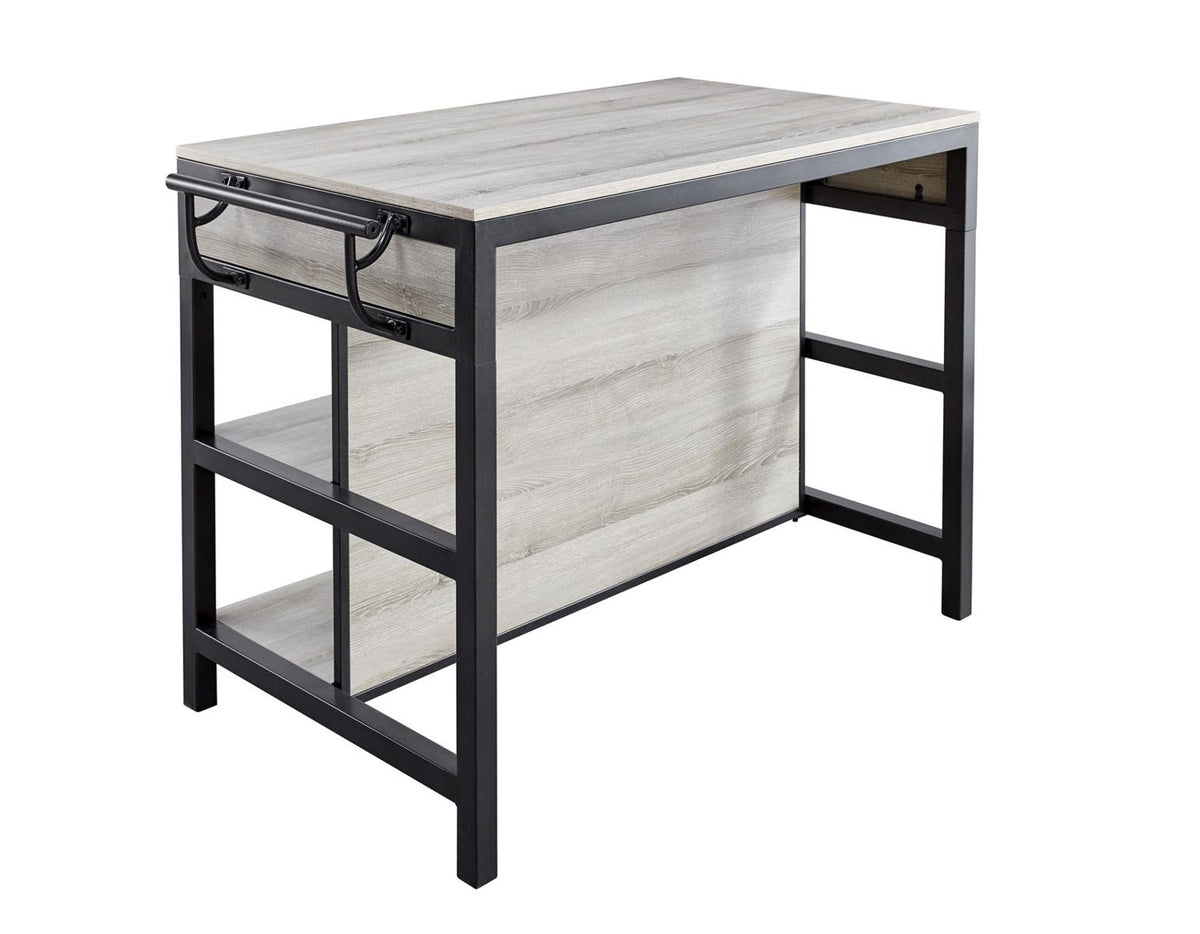 Steve Silver Carson Counter Kitchen Table in Weathered Driftwood