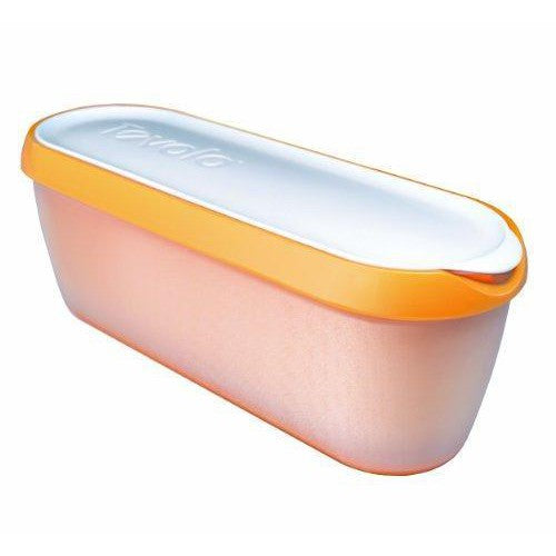 TOVOLO Glide-A-Scoop Ice Cream Tub: 1.5 QT, Orange Crush