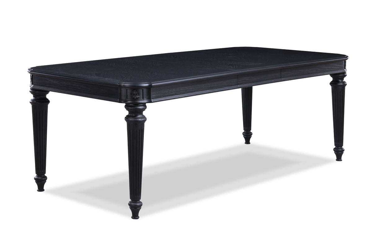 Kingsbury – Dining Table (18 Leaf) – Black