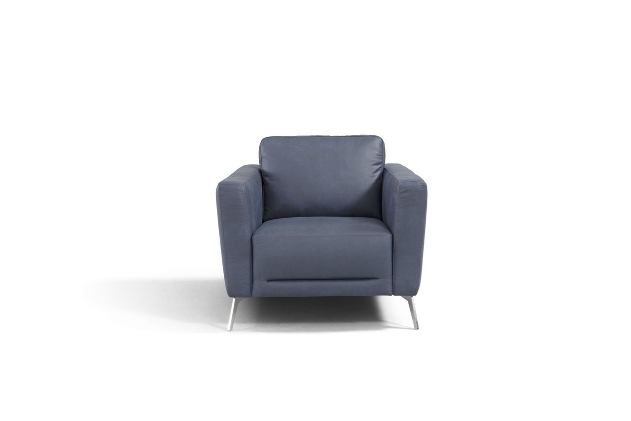 Astonic – Chair – Blue Leather