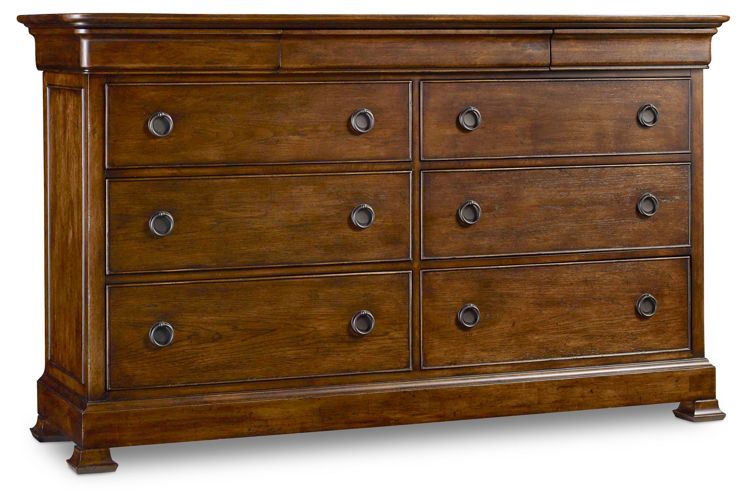 Traditional 9-Drawer Dresser with Hidden Storage