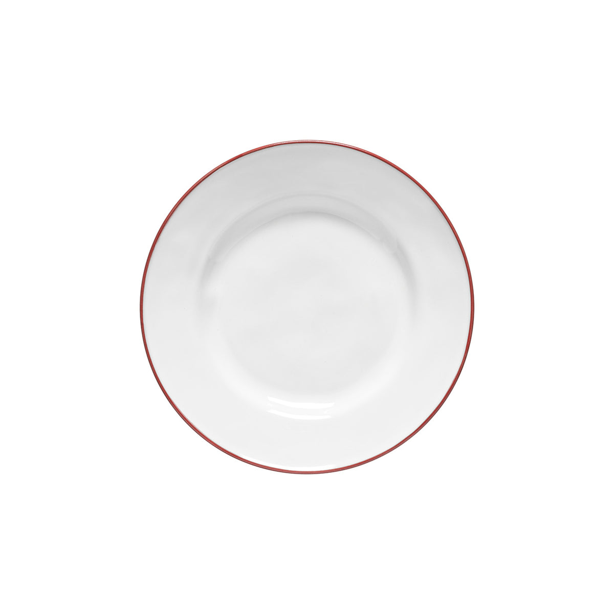 Costa Nova Beja 9″ White Red Salad/Dessert Plate Set