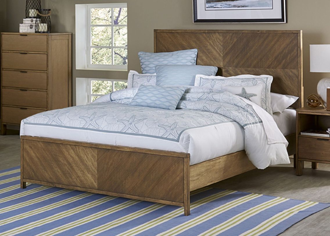 Progressive Furniture Strategy Queen Panel Bed in Jute  PROMO