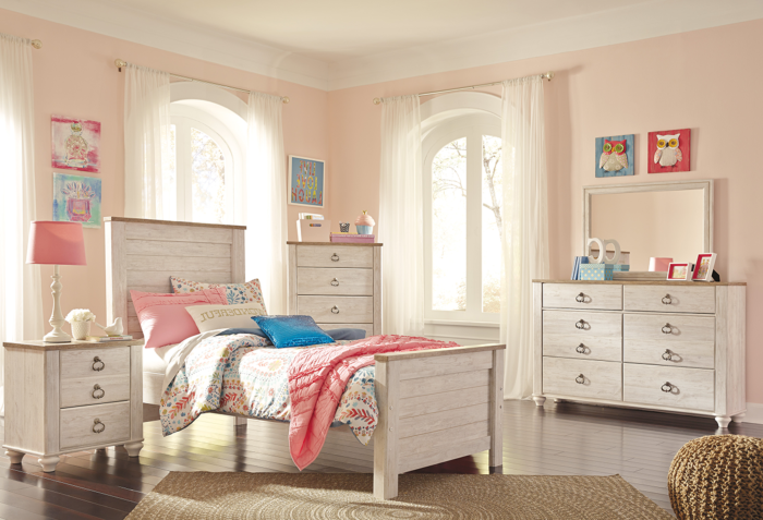 Willowton Twin Panel Bedroom Set- 6 Pc.