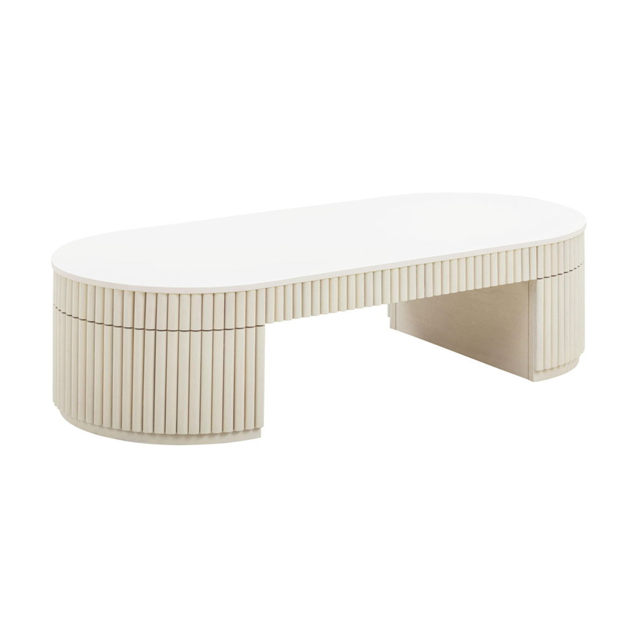 Bella – Oval Coffee Table – Cream