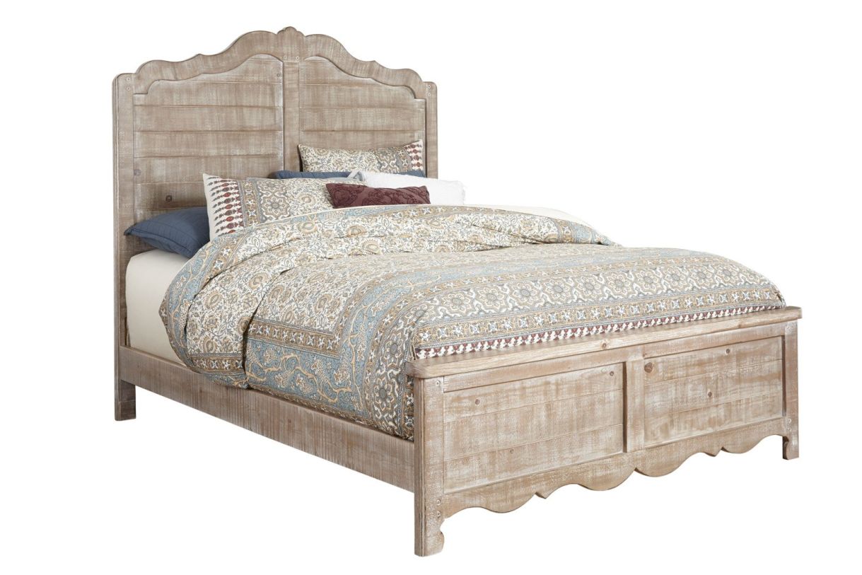 Progressive Furniture Chatsworth King Panel Bed in Chalk  PROMO