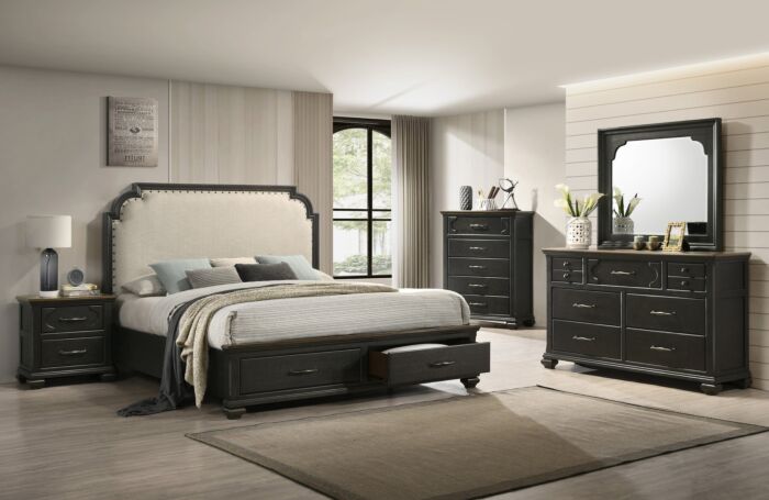 Hamilton King Storage Bedroom Set – 6 Pc.