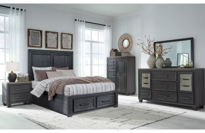 Foyland Queen Platform Bedroom Set – 6 Pc.